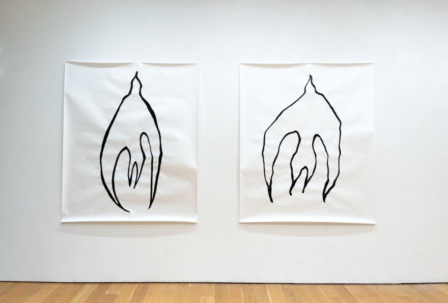 artworks by Olive Burnett in a gallery